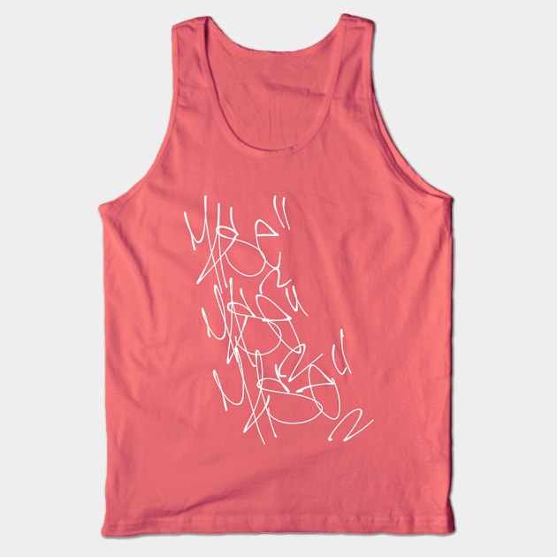 THROW UP (white) Tank Top by MASE